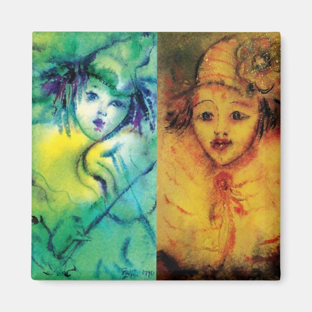 Imán COLECCIÓN DE COLONOS / BOLA MASCULINA Veneciana (Frente)