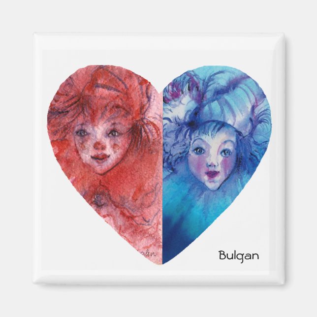 Imán COLECCIÓN DE COLONOS / BOLA MASCULINA Veneciana (Frente)