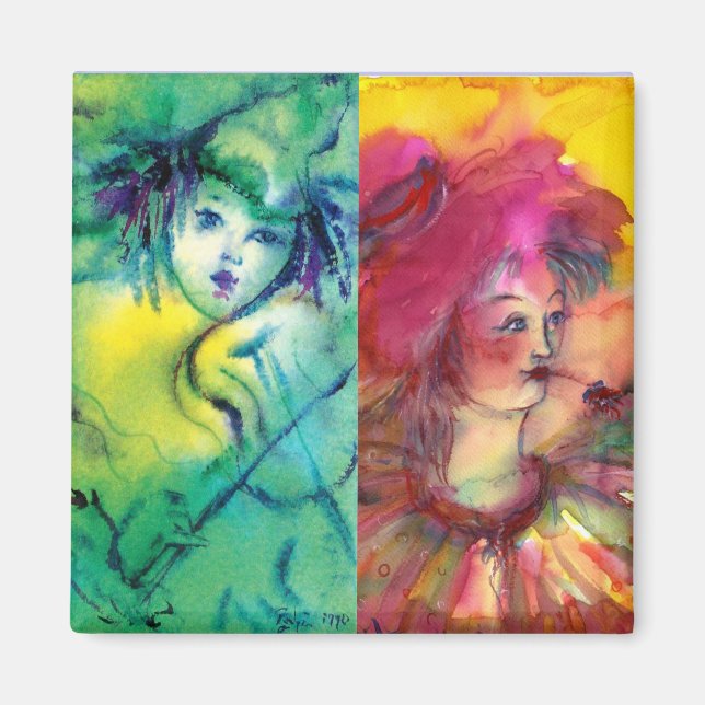 Imán COLECCIÓN DE COLONOS / BOLA MASCULINA Veneciana (Frente)