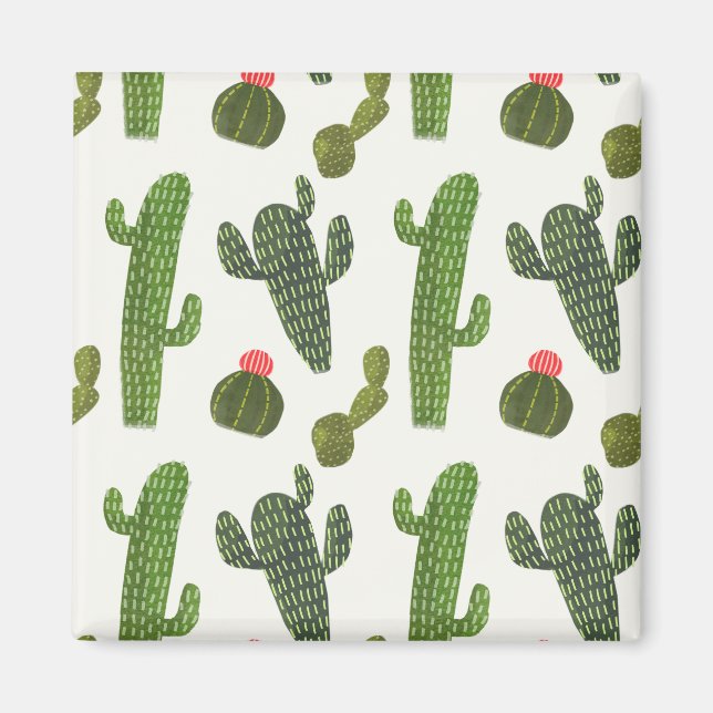 Imán Colección de Llamarama | Cute Cactus (Frente)