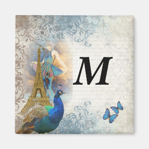 Imán Colección de pavos reales de París