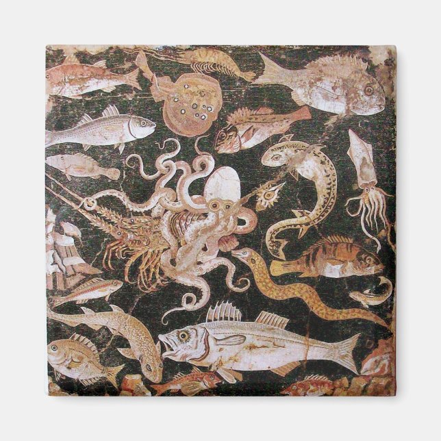 IMÁN COLECCIÓN DE POMPEYA/OCÉANO - ESCENA DE LA VIDA (Frente)