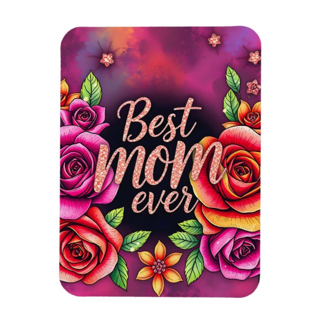 Imán Colección de regalos florales modernos de lujo (Vertical)