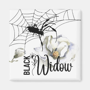 Imán Colección de sellos de Halloween "Black Widow"
