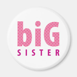 Imán COLECCIÓN DE SIBLINGS - hermana mayor {rosa}
