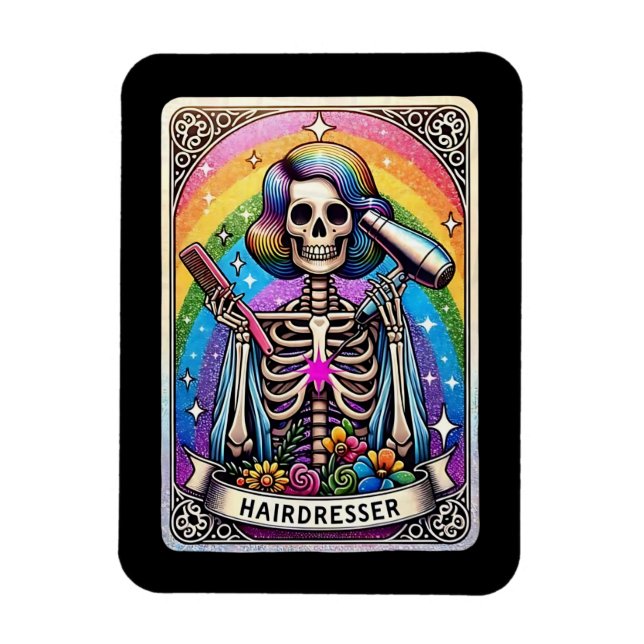 Imán Colección de tarjetas Tarot de Hairdresser (Vertical)
