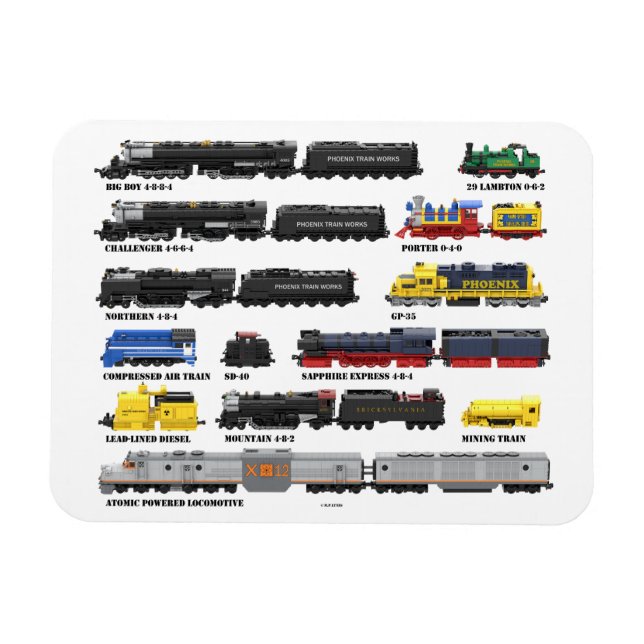 Imán Colección de trenes PTW (Horizontal)
