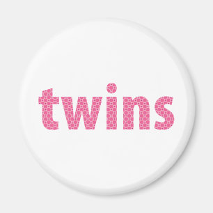Imán COLECCIÓN DE TWINS - chicas {rosado}