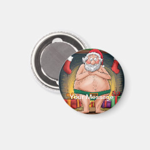 Imán Colección divertida de Santa sucio de Navidad