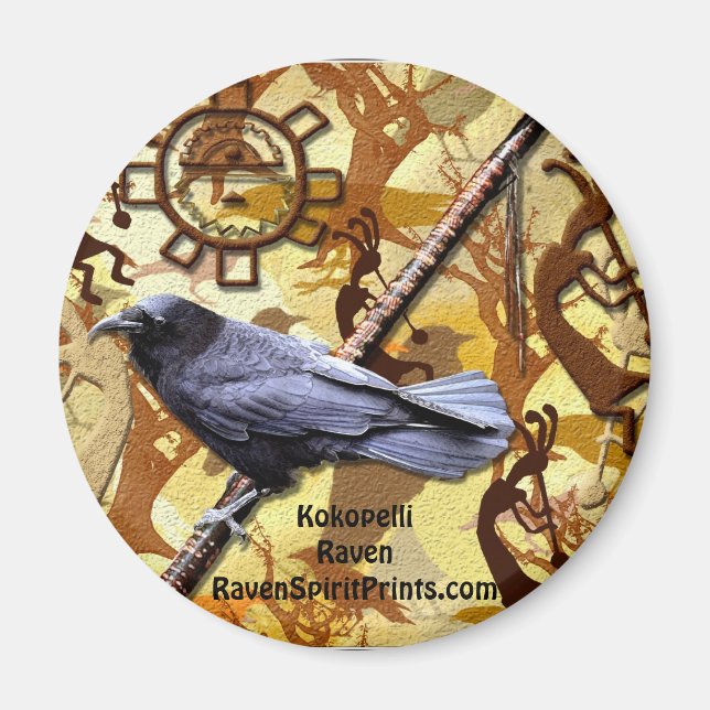 Imán Colección KOKOPELLI RAVEN (Frente)