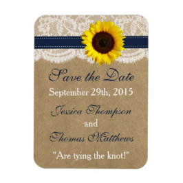 Imán Colección Kraft, Lace & Sunflower - Armada