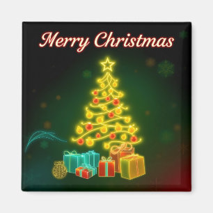 Imán Colección navideña neón de moda para navidades