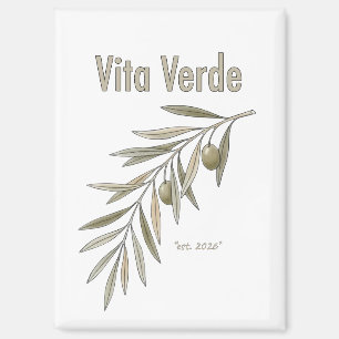 Imán Colección Vita Verde Blanco