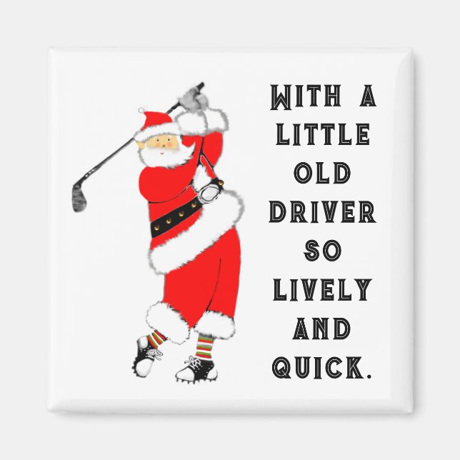 Imán Coleccionable de Golf Navidad (Frente)