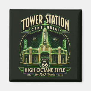 Imán Coleccionable del Centenario de Texas Roadside
