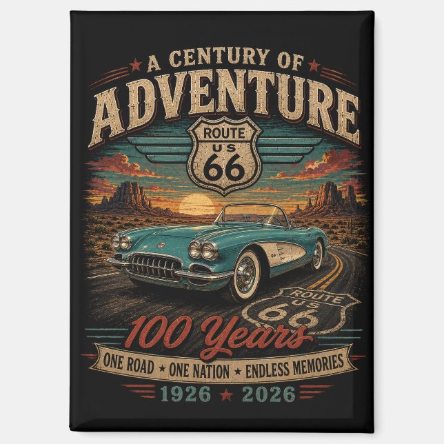 Imán Coleccionable del Centenario del Garaje de la Carr (Anverso)