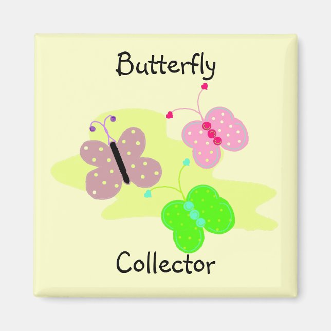 Imán Coleccionista de Mariposas (Frente)