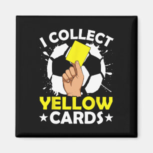 Imán Colecciono Tarjetas Amarillas Fútbol 