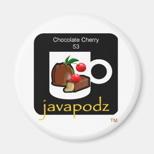 Imán Colectivo JavaPodz Chocolate Cherry Frig Mag