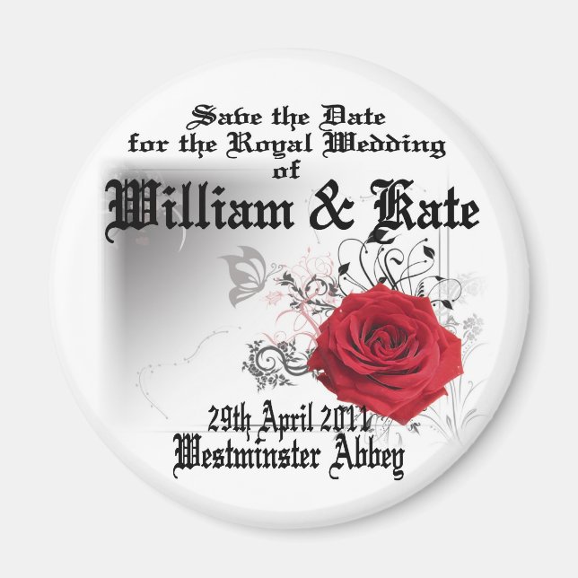 Imán Colectivos William & Kate Royal Boda Souvenir (Frente)