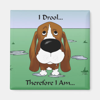 Imán Colega Basset - Yo Drool... Por Lo Tanto Soy...