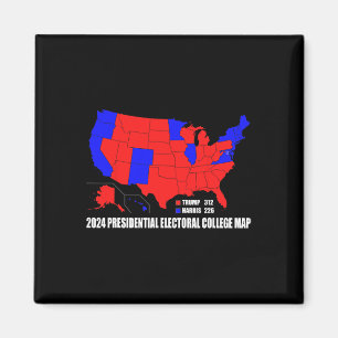 Imán Colegio Electoral Presidencial Mapa De Usa Trump H