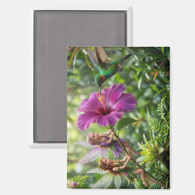 Imán Colibrí ayudantes Pixie (Anverso/Reverso)