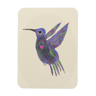 Imán Colibrí con Corazón