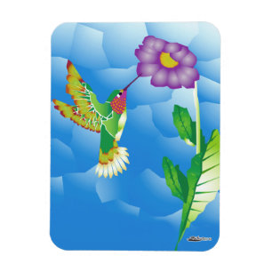 Imán Colibrí: Estilizado