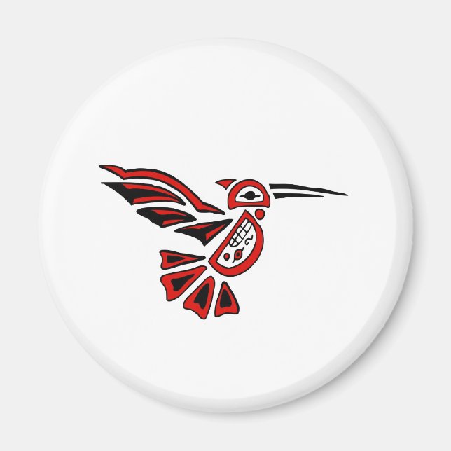 Imán colibrí haida (Frente)