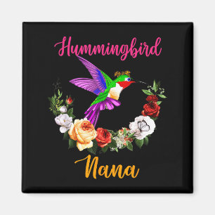 Imán Colibrí nana floral pajarito corbata amante día de