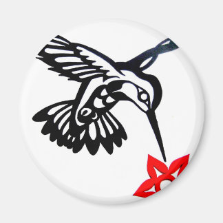 Imán Colibrí y flor