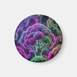 Imán Coliflor Galaxia Ciberpunk Neon