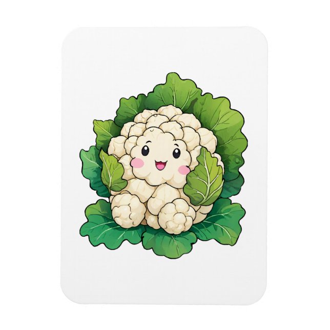Imán Coliflor Kawaii (Vertical)