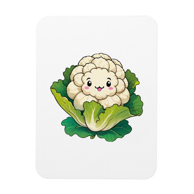 Imán Coliflor Kawaii (Vertical)