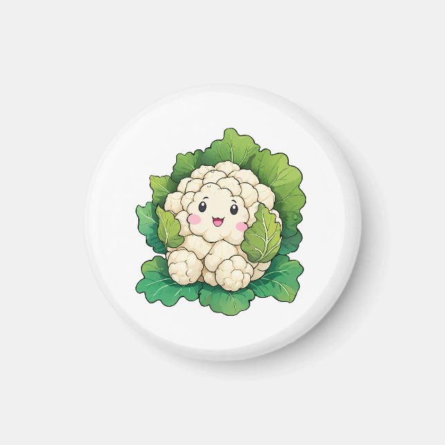 Imán Coliflor Kawaii (Frente)