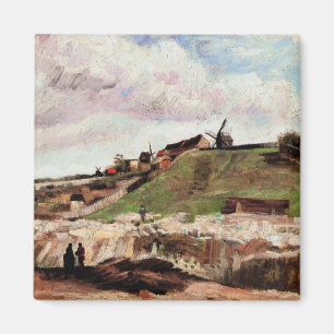 Imán Colina de Montmartre con cantera de Vincent van Go