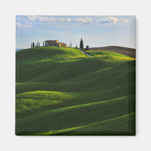 Imán Colina del balanceo cerca de Asciano, Toscana