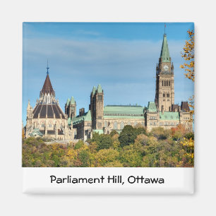 Imán Colina del parlamento en el otoño, Ottawa