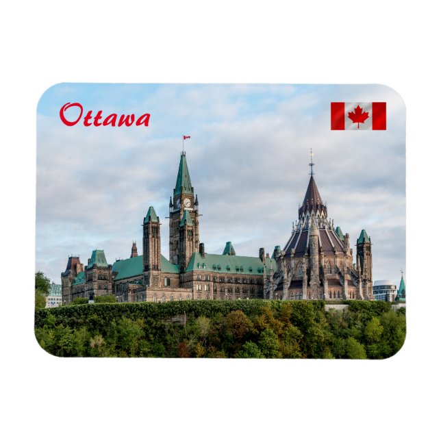 Imán Colina del Parlamento en Ottawa (Horizontal)