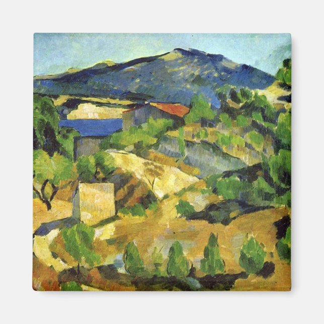 Imán Colinas en la Provenza francesa - Paul Cezanne - c (Frente)
