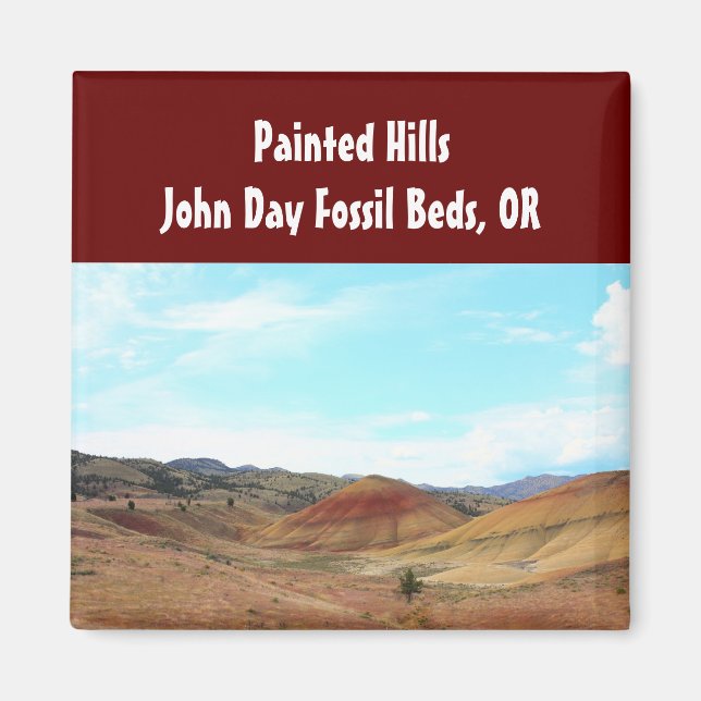 Imán Colinas pintadas John Day Fossil Camas Oregon Magn (Frente)