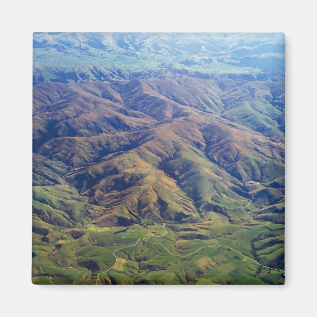 Imán Colinas rocosas en la región de Southland, Nueva Z (Frente)