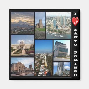 Imán Collage de amor de Santo Domingo-I República Domin