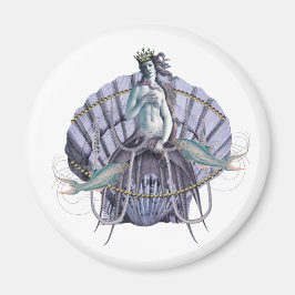 Imán Collage de brujas del mar de Vintage