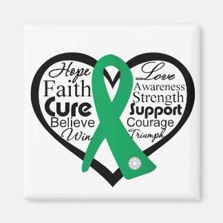 Imán Collage de Cinta Cardíaca de Cáncer de Hígado