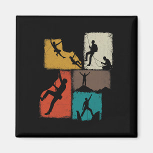 Imán Collage de escalada escalador hombres montañista j