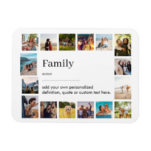 Imán Collage de fotos 16 personalizado de definición de