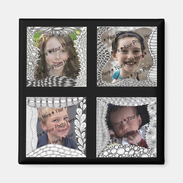 Imán Collage de fotos Add-Your-Photos 4 (Frente)