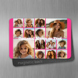 Imán Collage de fotos de Instagram - Hasta 14 fotos Ros<br><div class="desc">Un diseño de fondo colorido. Utiliza hasta catorce fotos cuadradas para crear un regalo único y personal. Si necesita ajustar las imágenes,  haga clic en la herramienta personalizar para realizar cambios.</div>